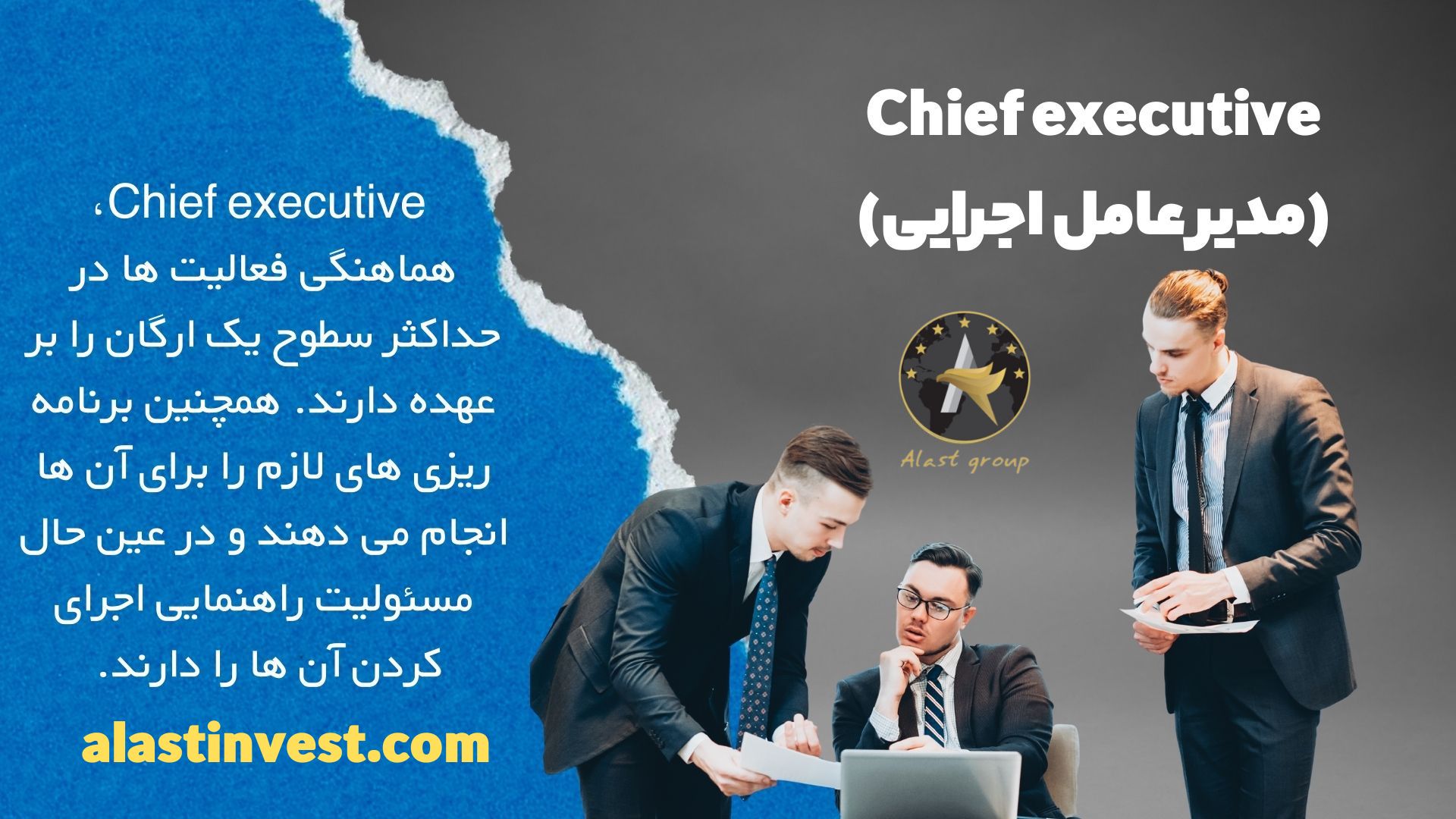 Chief executive (مدیر عامل اجرایی)